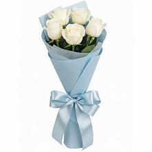 Букет 5 Белых роз Проуд #REPLACE_PRED# Плавске