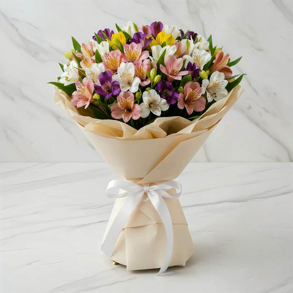 Букет цветов из: Альстромерии в Плавске