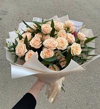 Букет Кремовые розы Латте в Плавске