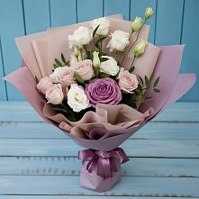 Букет цветов из:  Розы и Лизиантусы в Плавске