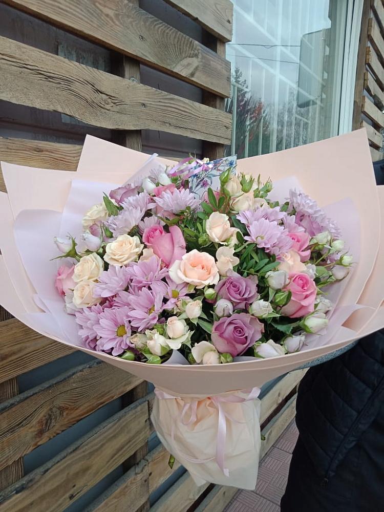 Букет цветов из: Розы и Хризантемы в Плавске