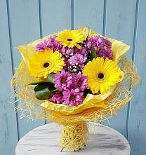 Букет цветов из:  Хризантемы и Герберы в Плавске