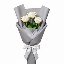 Букет 3 белые розы #REPLACE_PRED# Плавске