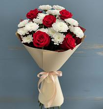 Букет цветов из:  Розы и Хризантемы в Плавске