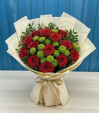 Букет цветов из:  Розы и Хризантемы в Плавске